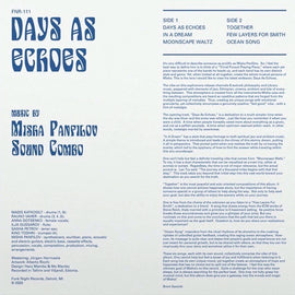 Misha Panfilov Sound Combo ‎– Days As Echoes