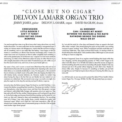 Delvon Lamarr Organ Trio ‎– Close But No Cigar