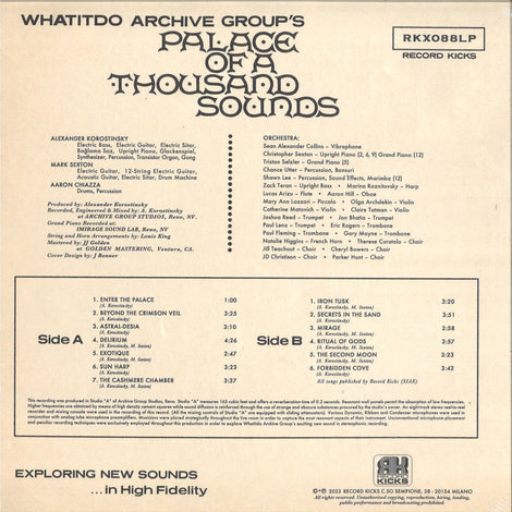 Whatitdo Archive Group ‎– Palace Of A Thousand Sounds