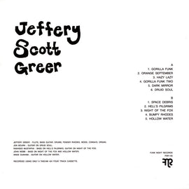 Jeffery Scott Greer ‎– Schematics For A Blank Stare - Volume One