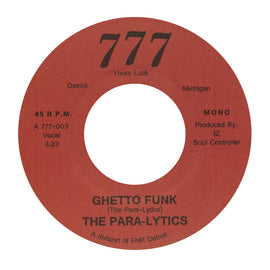 The Para-Lytics ‎– Ghetto Funk